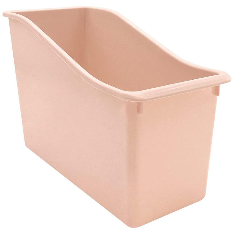 Alcott Hill® Blush Plastic Book Bin Wayfair